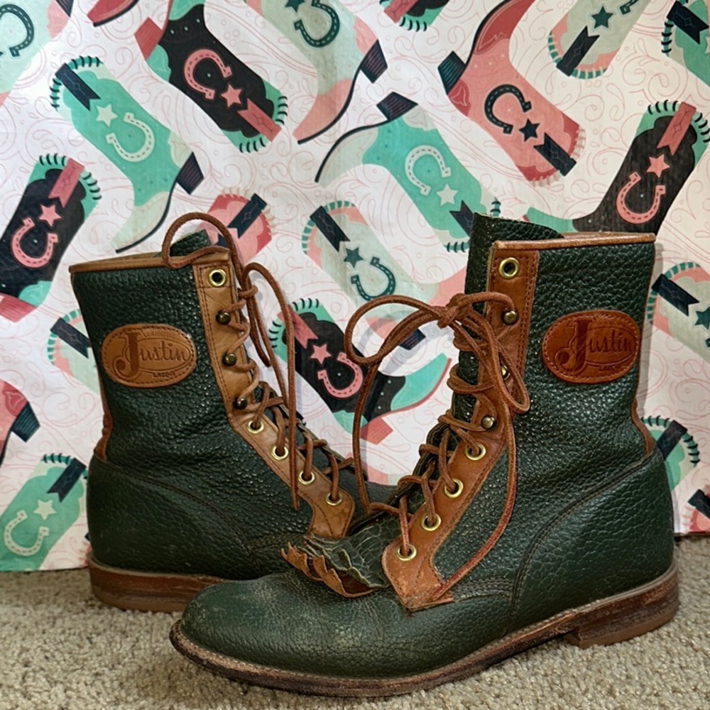 Justin Lace up Boots